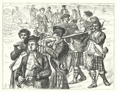 The Night After Culloden (engraving) 作者 马修·詹姆斯（马修·詹姆斯）