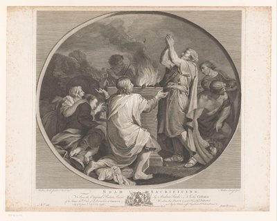 诺亚献祭
诺亚献祭（物品上的标题）
英国最有资本的绘画（系列标题）
英国最有资本的绘画（系列标题） 作者 理查德·厄洛姆（Richard Earlom）