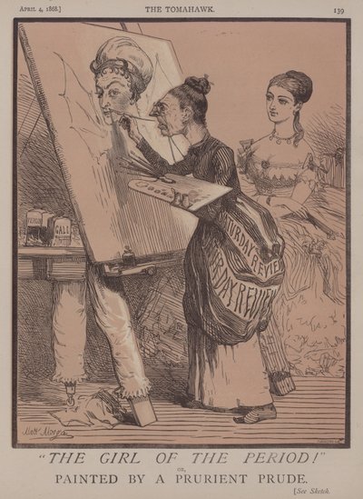 时代的少女！ 或者，由 Prurient Prude 绘制（彩色石版画） 作者 马修 
