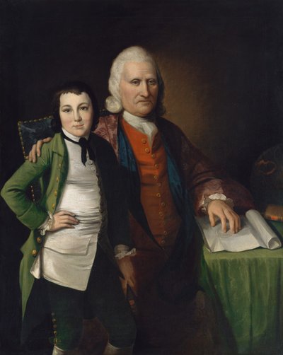 Cadwallader Colden和他的孙子Warren De Lancey，ca。 1772年。 作者 Matthew Pratt