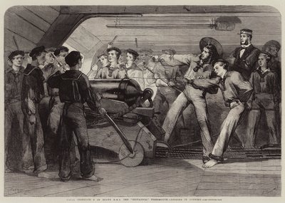船上HMS的海军指令Britannia，Portsmouth，Gunnery的教训 作者 Matthew Somerville Morgan