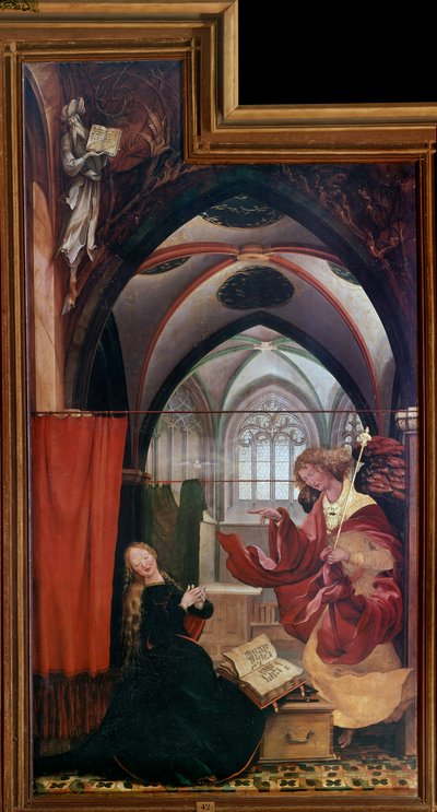 伊森海姆祭坛画（或伊森海姆）："报喜 "面板由Mathis Neithardt Gothardt这Matthias Grunewald（1480-1528）（ec.all.）1512-1516科尔马，Unterlinden博物馆 作者 马蒂亚斯（c.1480 1528）格吕内瓦尔德