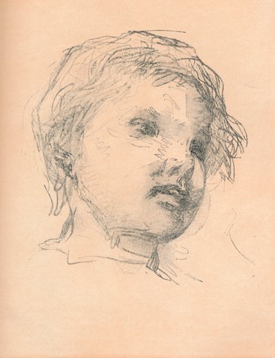 一个孩子的素描，约1920年 作者 马蒂亚斯·马里斯