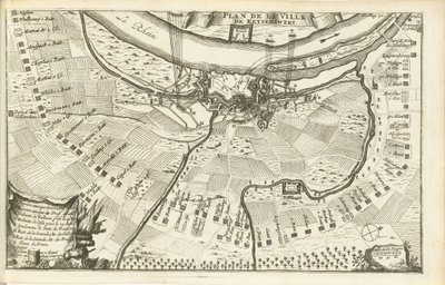 凯泽斯维尔德围城战，1702 年
凯泽斯韦德市平面图（标题见实物） 作者 Matthij 的游泳池（可能）