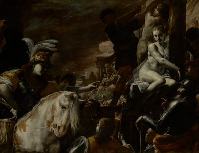 Clorindarescuing Sofronia和Olindo 作者 马蒂亚·普雷蒂（Mattia Preti）