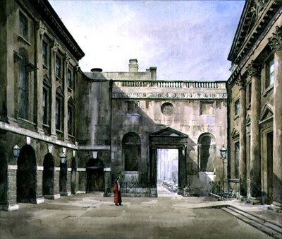 英格兰银行（水彩画） 作者 莫德·帕克（Maude Parker）