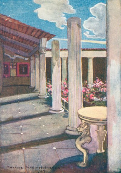 维提之家，庞贝（彩色石版画） 作者 莫里斯（后）格里芬哈根（Greiffenhagen）