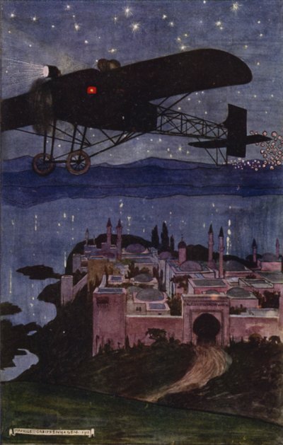 访问巴格达：旅程（彩色石版画） 作者 莫里斯（后）格里芬哈根（Greiffenhagen）
