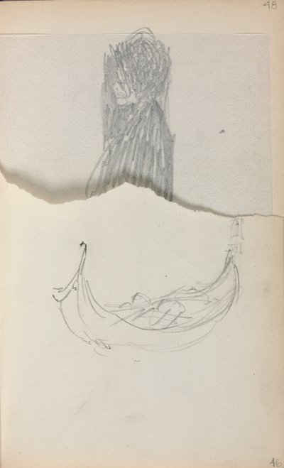 意大利素描本：缆车，第1898-1899页，第46页。 作者 莫里斯·巴西·普伦德加斯特