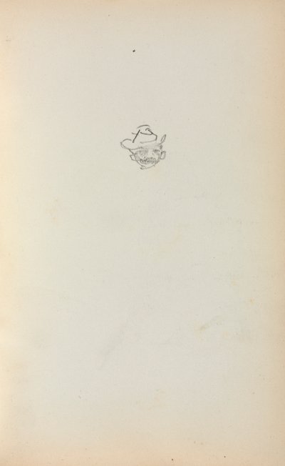 意大利素描本：《男人的头》第223页，1898-1899年。 作者 莫里斯·巴西·普伦德加斯特