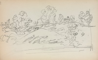 意大利写生簿：《风景》第202页，1898-1899年。 作者 莫里斯·巴西·普伦德加斯特