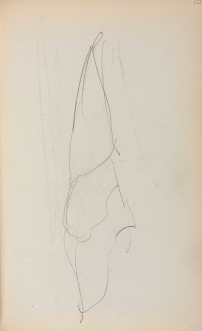 《意大利素描本》，《帆》第70页，1898-1899年。 作者 莫里斯·巴西·普伦德加斯特
