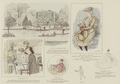 火星伦敦生活的插图 作者 Maurice Charles Mathieu Bonvoisin