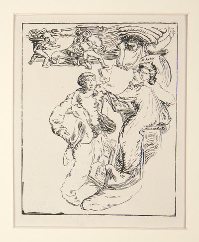 Les camelots de la Pensee; Camelot and paper, 第 29 页 作者 莫里斯·德尔库特（Maurice Delcourt）