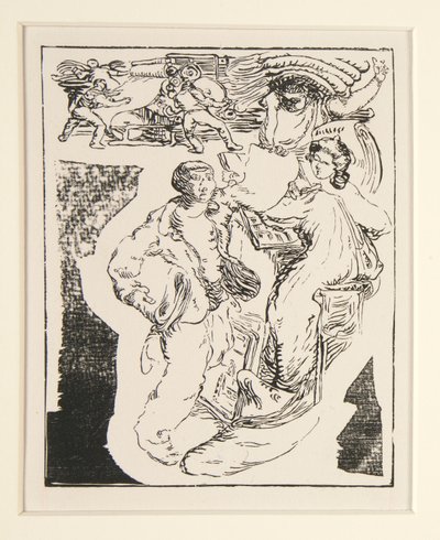 Les camelots de la Pensee; Camelot and paper, 第 29 页 作者 莫里斯·德尔库特（Maurice Delcourt）
