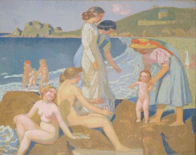 佩罗斯·吉雷克（Perros Guirec）的泳客 作者 莫里斯·丹尼斯（Maurice Denis）