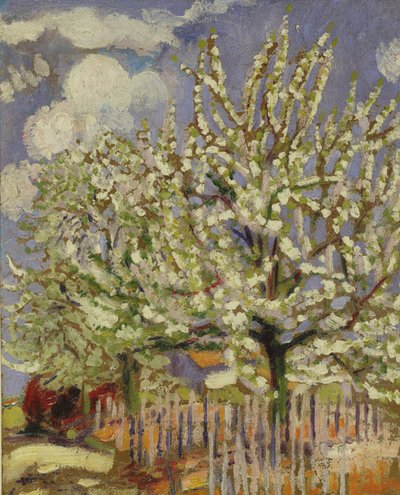 1908年开花的树木（面板） 作者 莫里斯·丹尼斯（Maurice Denis）