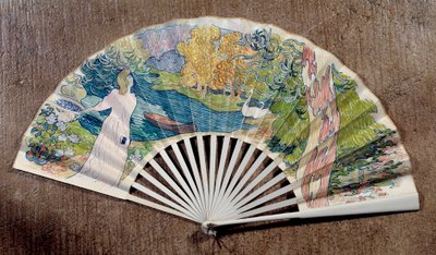 订婚扇，由莫里斯丹尼斯 (1870-1943) 装饰，1891 年 作者 莫里斯·丹尼斯（Maurice Denis）