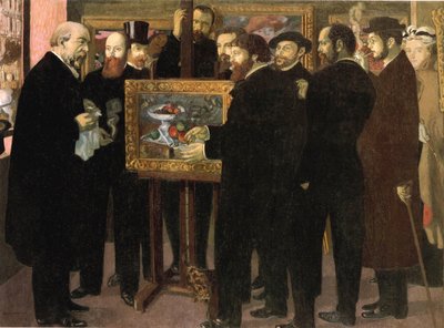 致敬Cezanne，1900年 作者 莫里斯·丹尼斯（Maurice Denis）