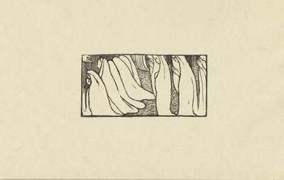 保罗·魏尔伦 (Paul Verlaine) 的圣哲们的插图 智慧的木刻文章 磨难（系列名） 作者 L'Epreuve