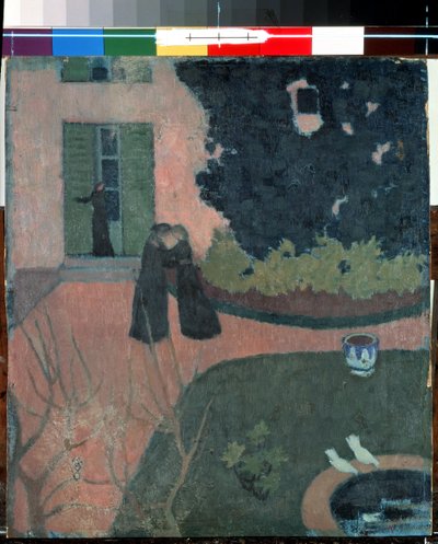 瞻礼莫里斯-丹尼斯（1870-1943 年）的画作，约创作于 1892-1893 年。尺寸：37.5x33 厘米。布面油画。纳比斯艺术。圣彼得堡冬宫博物馆 作者 莫里斯·丹尼斯（Maurice Denis）