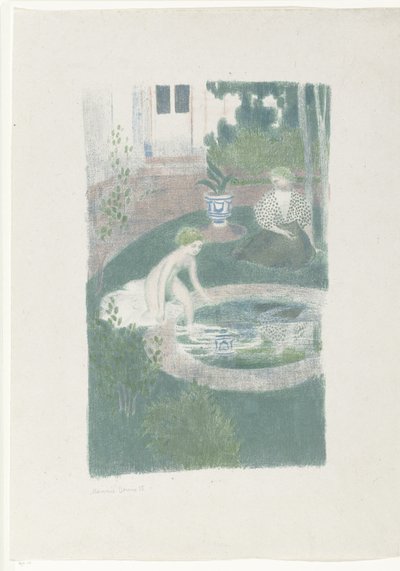 喷泉中的倒影 作者 莫里斯·丹尼斯（Maurice Denis）