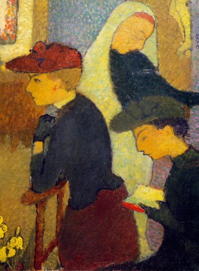 三个女人莫里斯-丹尼斯（1870-1943 年）的画作。私人收藏。 作者 莫里斯·丹尼斯（Maurice Denis）