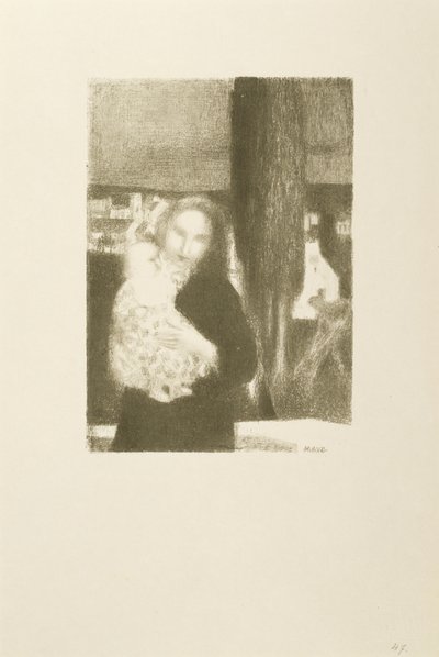 Maternite au cypres（柏树下的母子） 作者 莫里斯·丹尼斯（Maurice Denis）