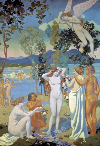 Psyche的故事，1908年。 作者 莫里斯·丹尼斯（Maurice Denis）