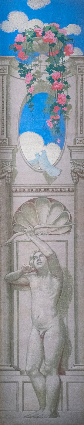 赛琪的故事》，画板 IX.1909 年（布面油画） 作者 莫里斯·丹尼斯（Maurice Denis）