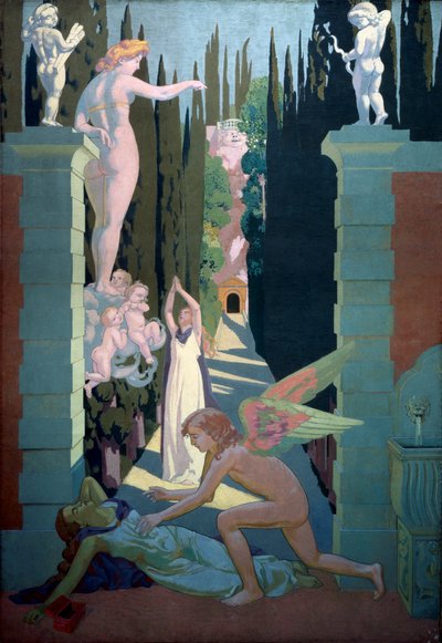 心灵故事板块四。金星的复仇，1908年。 作者 莫里斯·丹尼斯（Maurice Denis）