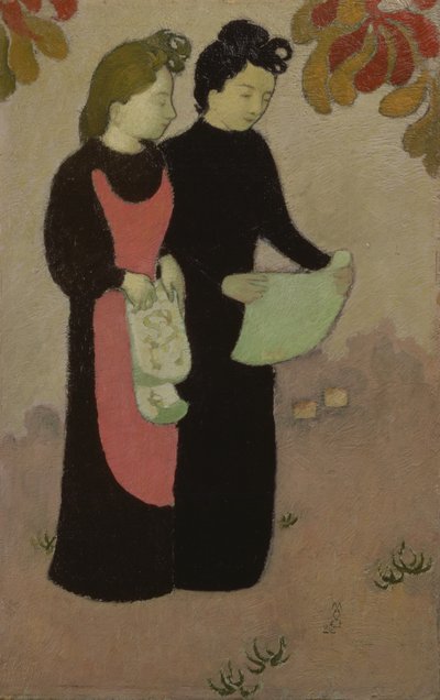 两姐妹，1892年（小组） 作者 莫里斯·丹尼斯（Maurice Denis）
