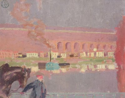 佩克高架桥，从佩克老桥上看，约 1898 年（绘画） 作者 莫里斯·丹尼斯（Maurice Denis）
