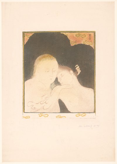 女人拥抱年轻人 作者 莫里斯·丹尼斯（Maurice Denis）