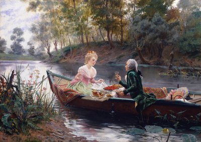 浪漫午餐（油画） 作者 莫里斯·勒卢瓦（Maurice Leloir）