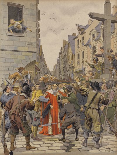 路障日，Trahoir Cross的Mathieu Mole 作者 莫里斯·勒卢瓦（Maurice Leloir）