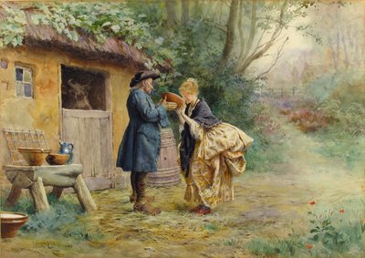 牛奶的饮料》，1882年。 作者 莫里斯·勒卢瓦（Maurice Leloir）
