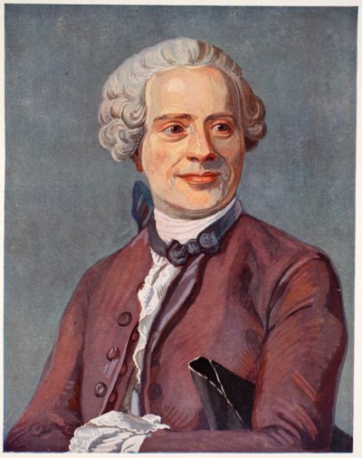Alembert，Boris Mestchersky的复制品（d.1957）来自&39;Histoire de la Nation Francaise&39;的插图，科学，第一卷和第二卷，Gabriel Hanotaux（1853-1944），1924年 作者 莫里斯·昆汀·德拉图尔