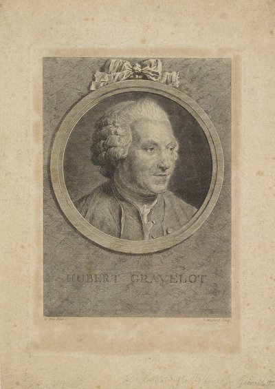 Hubert Gravelot，由Jean Massard the Elder（1740-1822）雕刻，1770年 作者 莫里斯·昆汀·德拉图尔