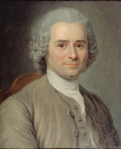 让-雅克-卢梭的肖像，1712-1778。 作者 莫里斯·昆汀·德拉图尔
