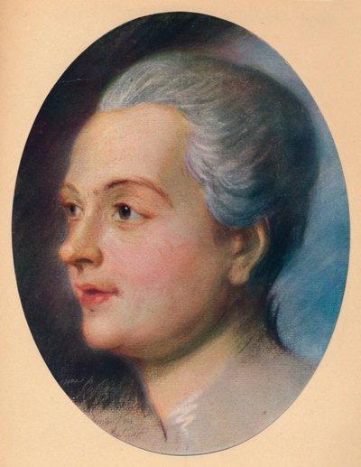一位女士的画像，c1751 作者 莫里斯·昆汀·德拉图尔