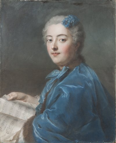 Marie Sophie de Courcillon, Duchesse de Picquigny, Princesse de Rohan (1713-1756), by La Tour, Maurice Quentin de (1704-1788).纸上粉笔画，约1740年。尺寸：61x49.7厘米。斯德哥尔摩国家博物馆 作者 莫里斯·昆汀·德拉图尔