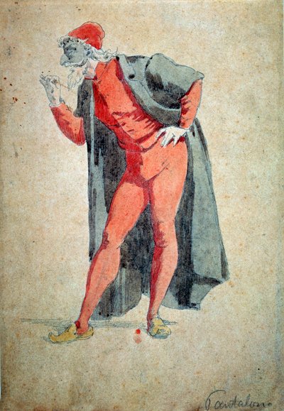 Costume and theatre character: Pantalone (Pants, doctor) From “” Masks and jesters” (Italian comedy or Commedia dell