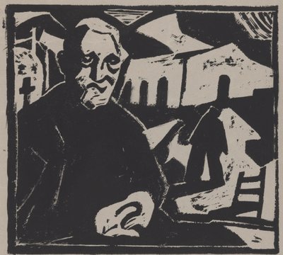 坐着的人 作者 Maurits de Groot（艺术家签名）