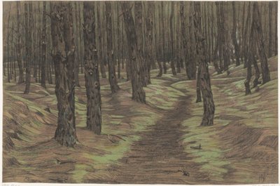 松树林 作者 Maurits van der Valk