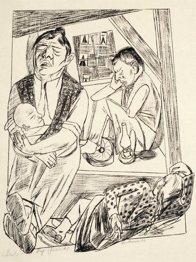 晚上 作者 马克斯·贝克曼