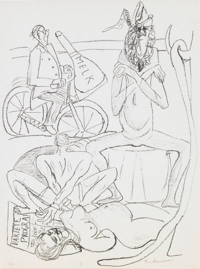 马戏团》，作品集 "日与梦 "第 12 版 作者 马克斯·贝克曼