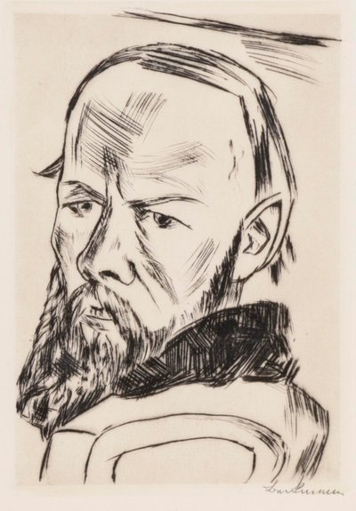 陀思妥耶夫斯基二世，1921年。 作者 马克斯·贝克曼
