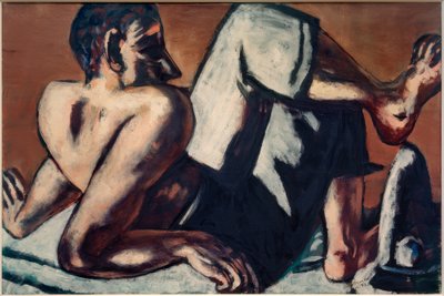 半裸小丑(艺术家) 作者 Max Beckmann