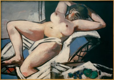 躺着的裸体 作者 Max Beckmann